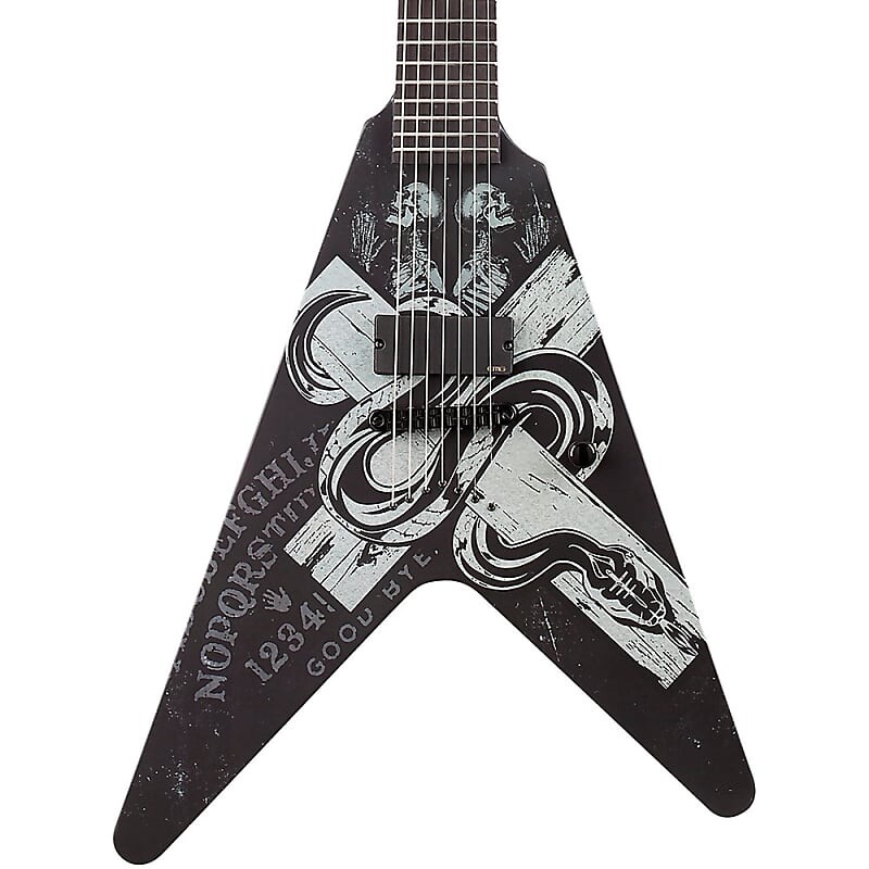 

Электрогитара Schecter Guitar Research Chris Howorth V-7 Snake Cross Electric Satin Black