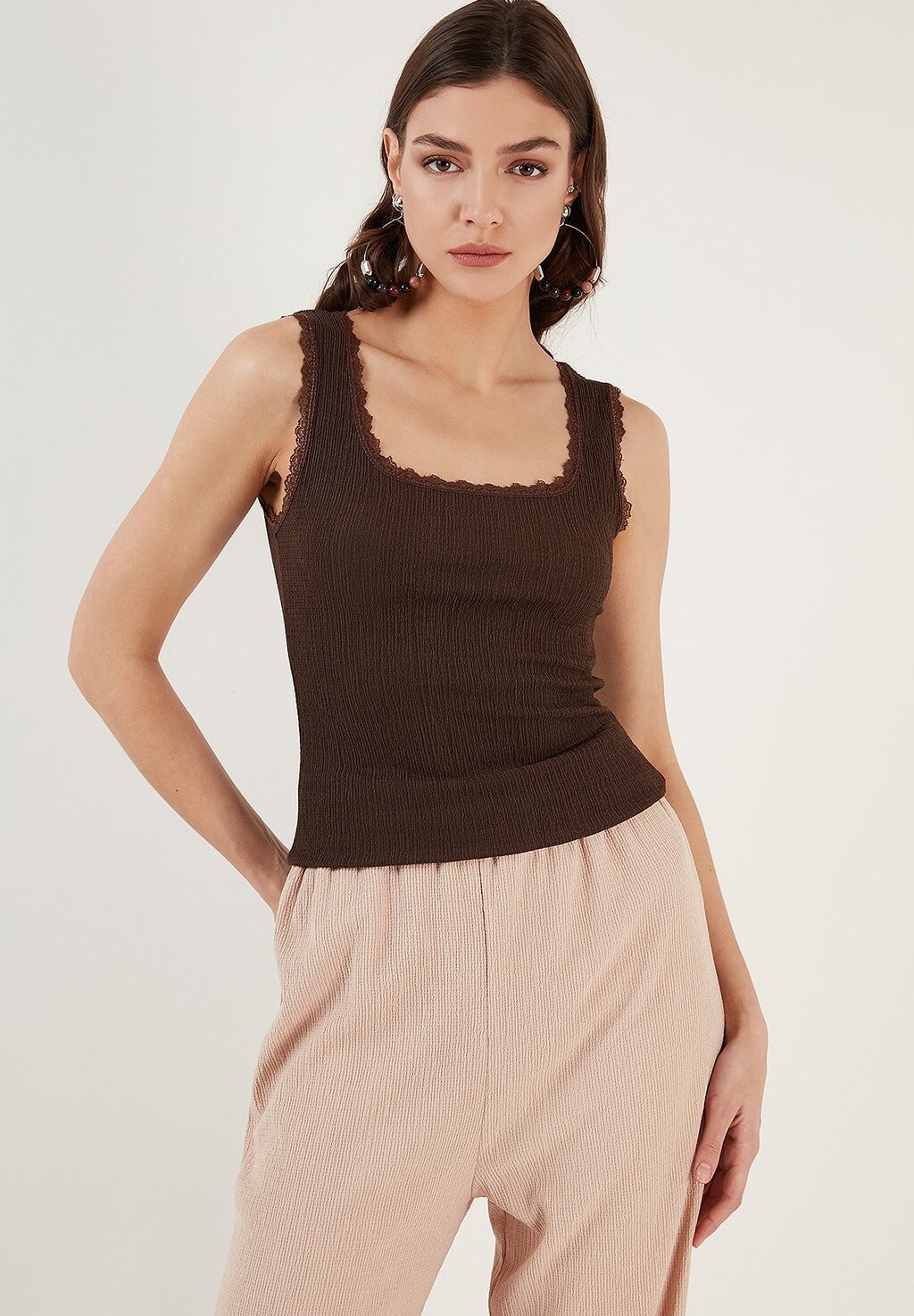 

Топ SLIM FIT LELA, цвет brown