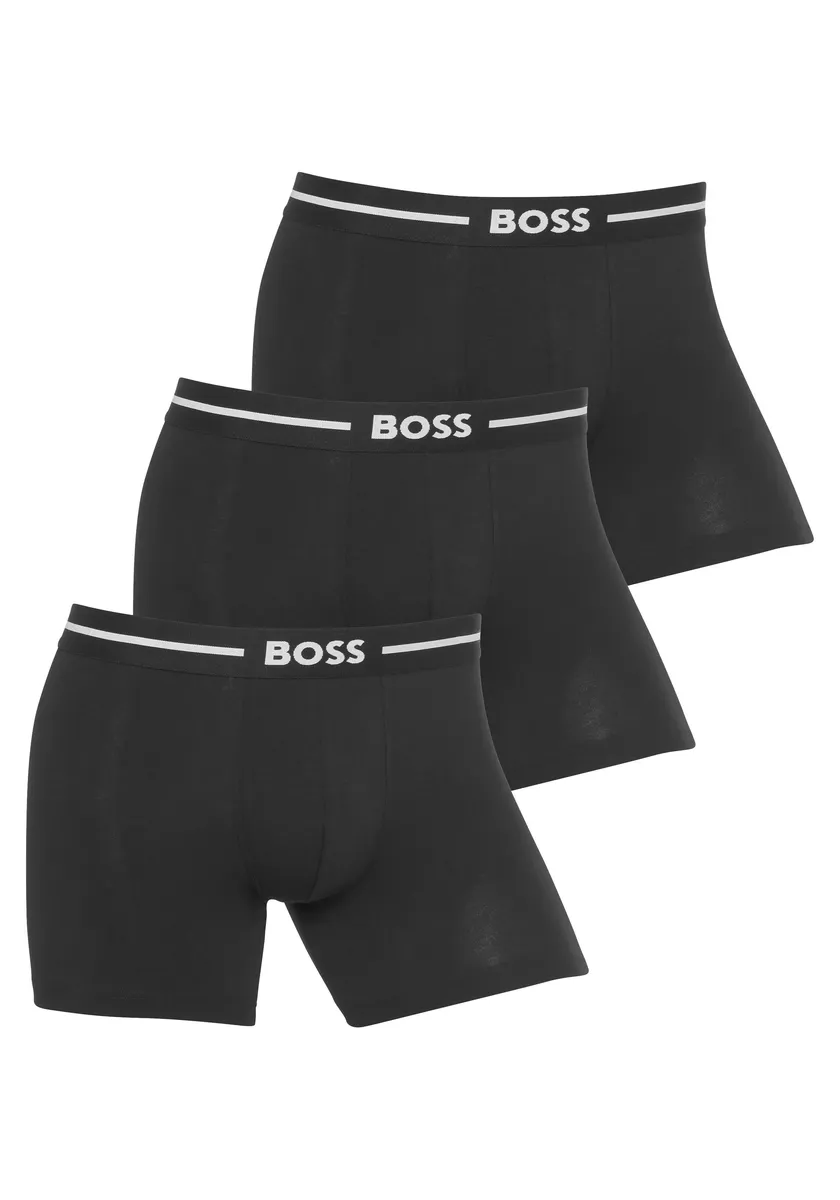 

Боксеры BOSS "BoxerBr 3P Bold" (3 шт.), с эластичным поясом с логотипом Boss, черный