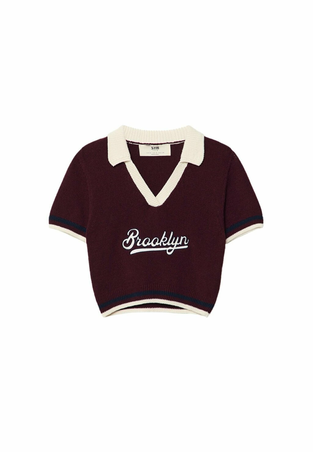 

Рубашка поло SHORT SLEEVE Stradivarius, Бордо