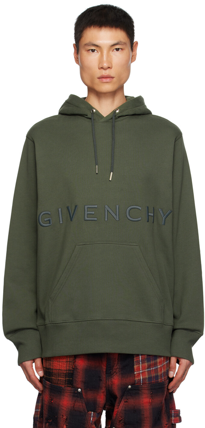 

Зеленая толстовка с капюшоном 4G Сероватая Givenchy, Зеленый