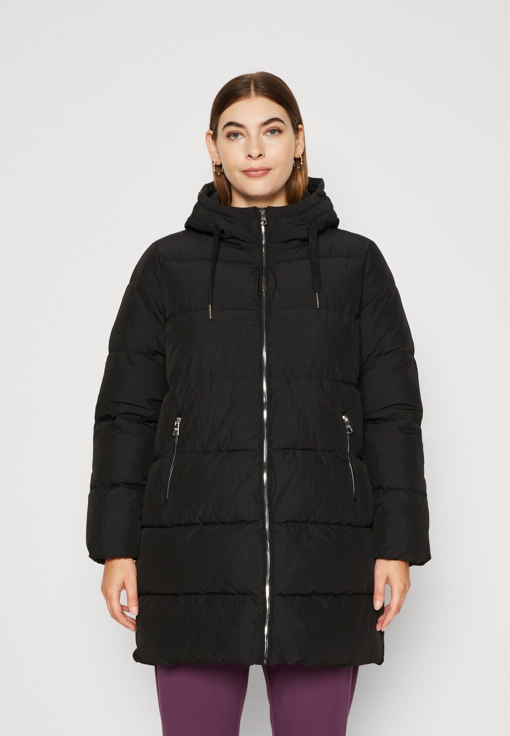 

Зимняя куртка ONLY Carmakoma CARNEWDOLLY LONG PUFFER COAT, черный