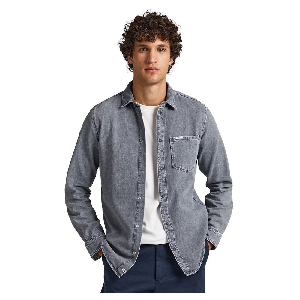 

Рубашка Pepe Jeans Porter Mono, синий