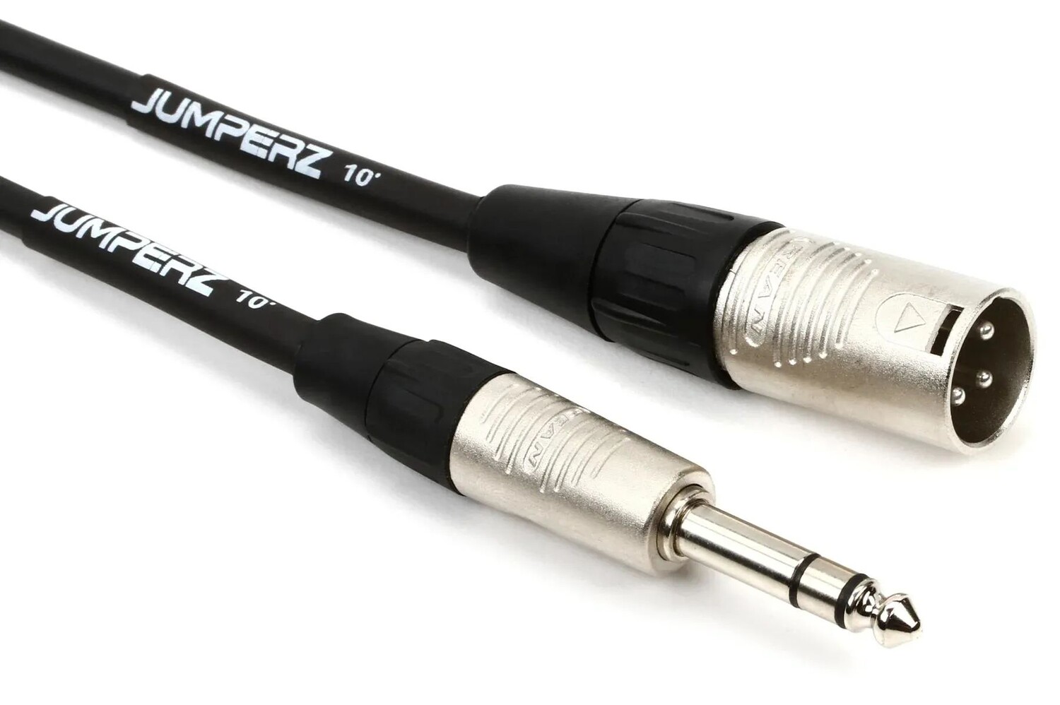 

JUMPERZ JBTRSXM-10 Патч-кабель Blue Line — штекер TRS на штекер XLRM — 10 футов