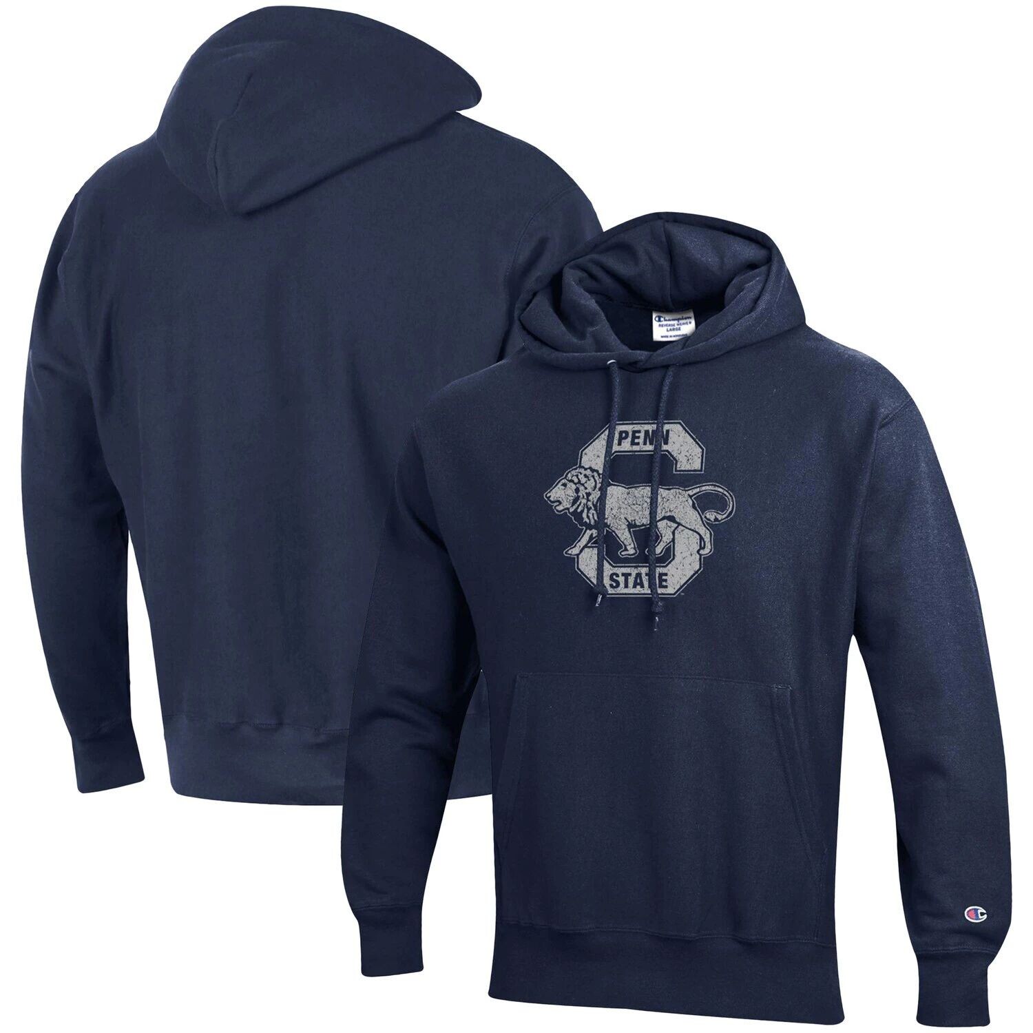 

Мужской пуловер с капюшоном и логотипом обратного плетения Champion Penn State Nittany Lions Vault Logo