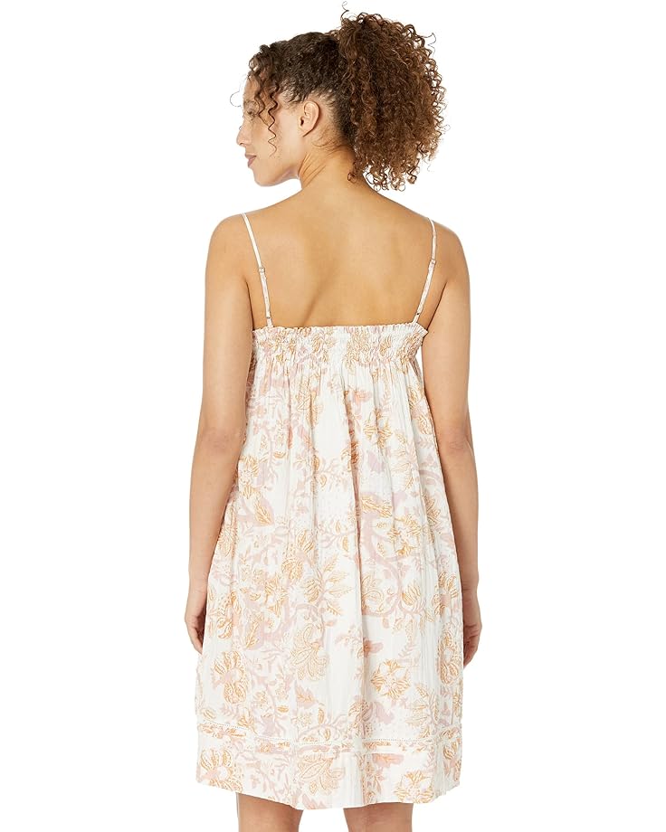 Платье Lucky Brand Printed Mini Smocked Dress, цвет Cream Multi