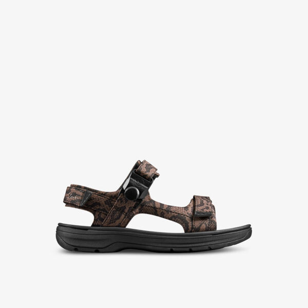 

Сандалии martine rose x clarks из переработанного полиэстера со змеиным принтом Clarks, коричневый