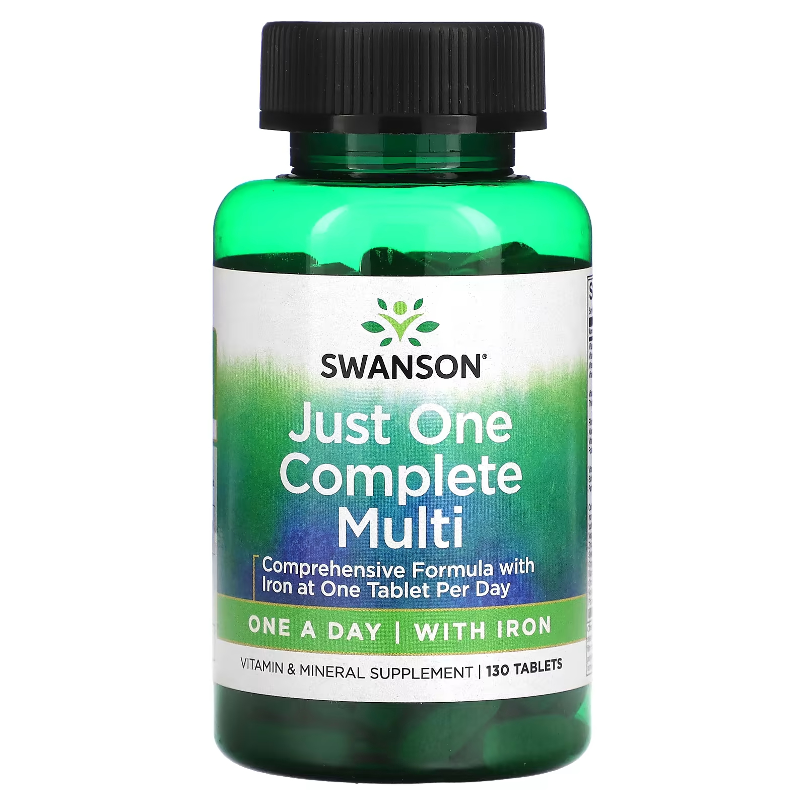 Мультивитамины Swanson Just One Complete Multi с железом swanson ежедневный незаменимый мультивитамин с железом 250 капсул