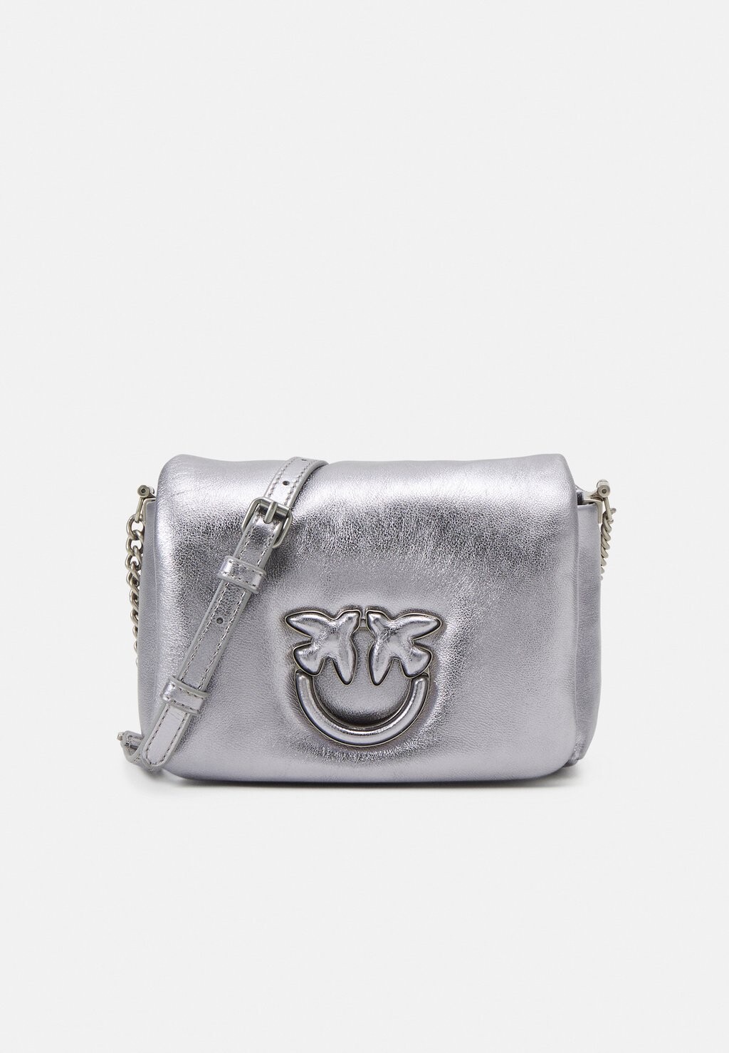 

Сумка Pinko LOVE CLICK BABY PUFF, цвет argento/old silver-coloured
