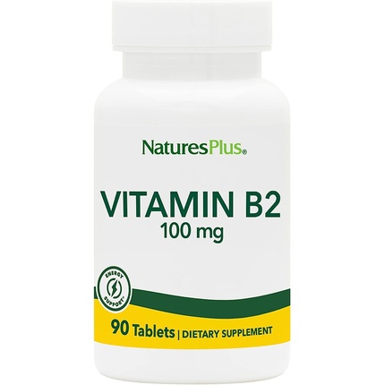 Naturesplus Витамин B2 Рибофлавин 100 мг вегетарианские таблетки, Nature'S Plus
