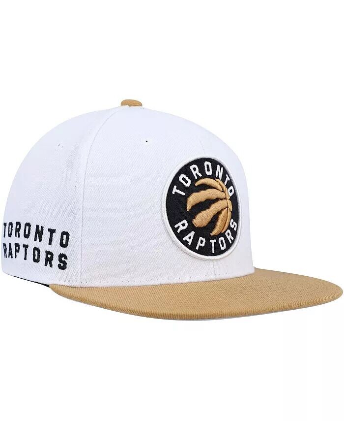 

Мужская бело-золотая кепка Toronto Raptors Side Core 2.0 Snapback Mitchell & Ness, белый