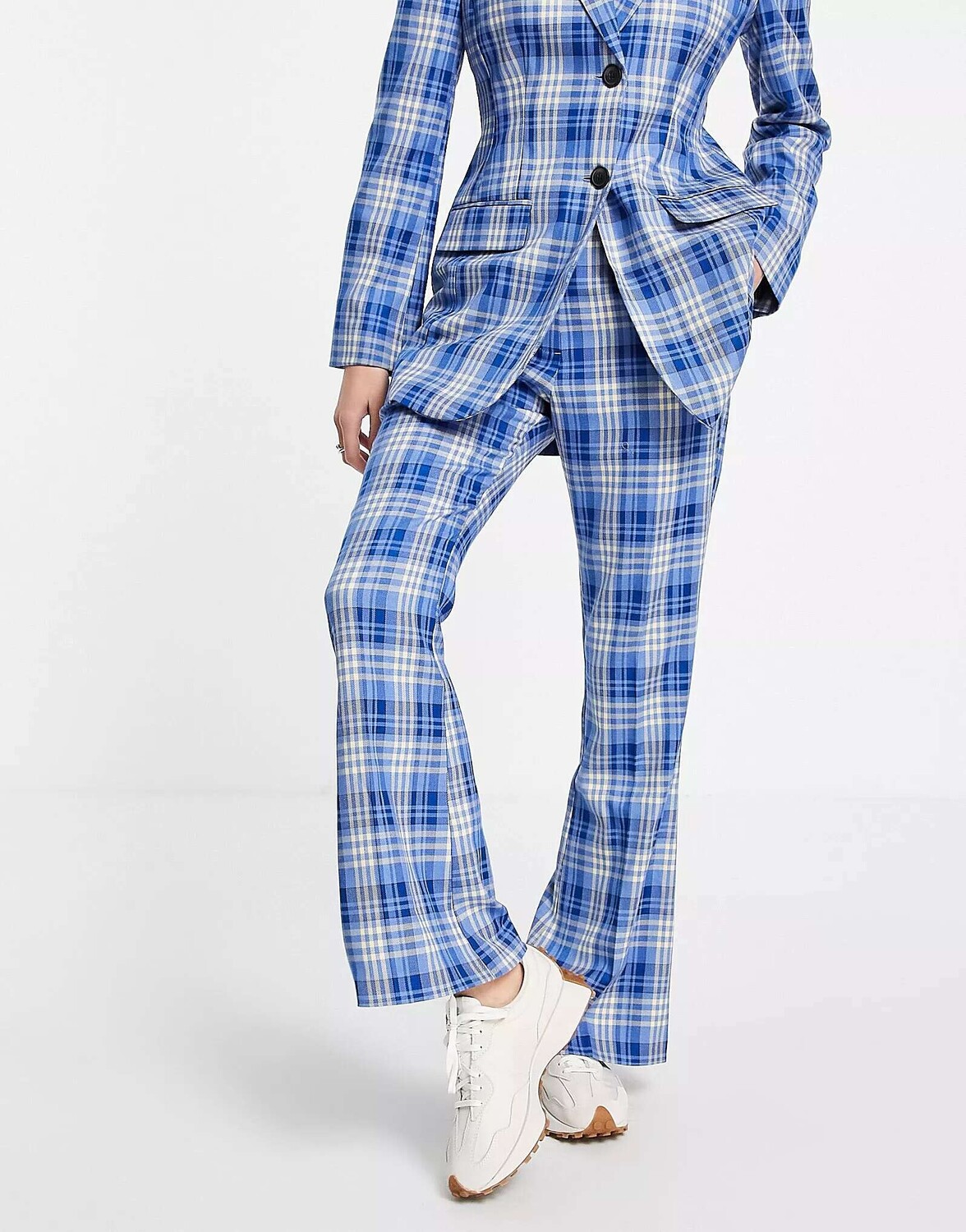 

Синие брюки-клеш ASOS, Синий