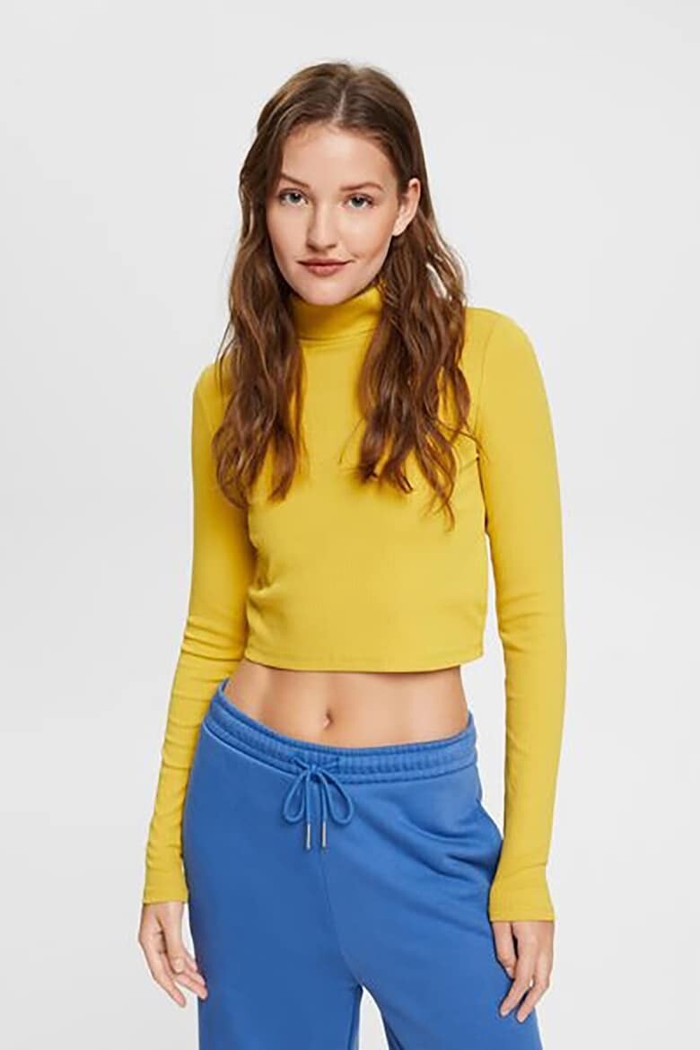 

Короткая блузка с поло Edc By Esprit, желтый