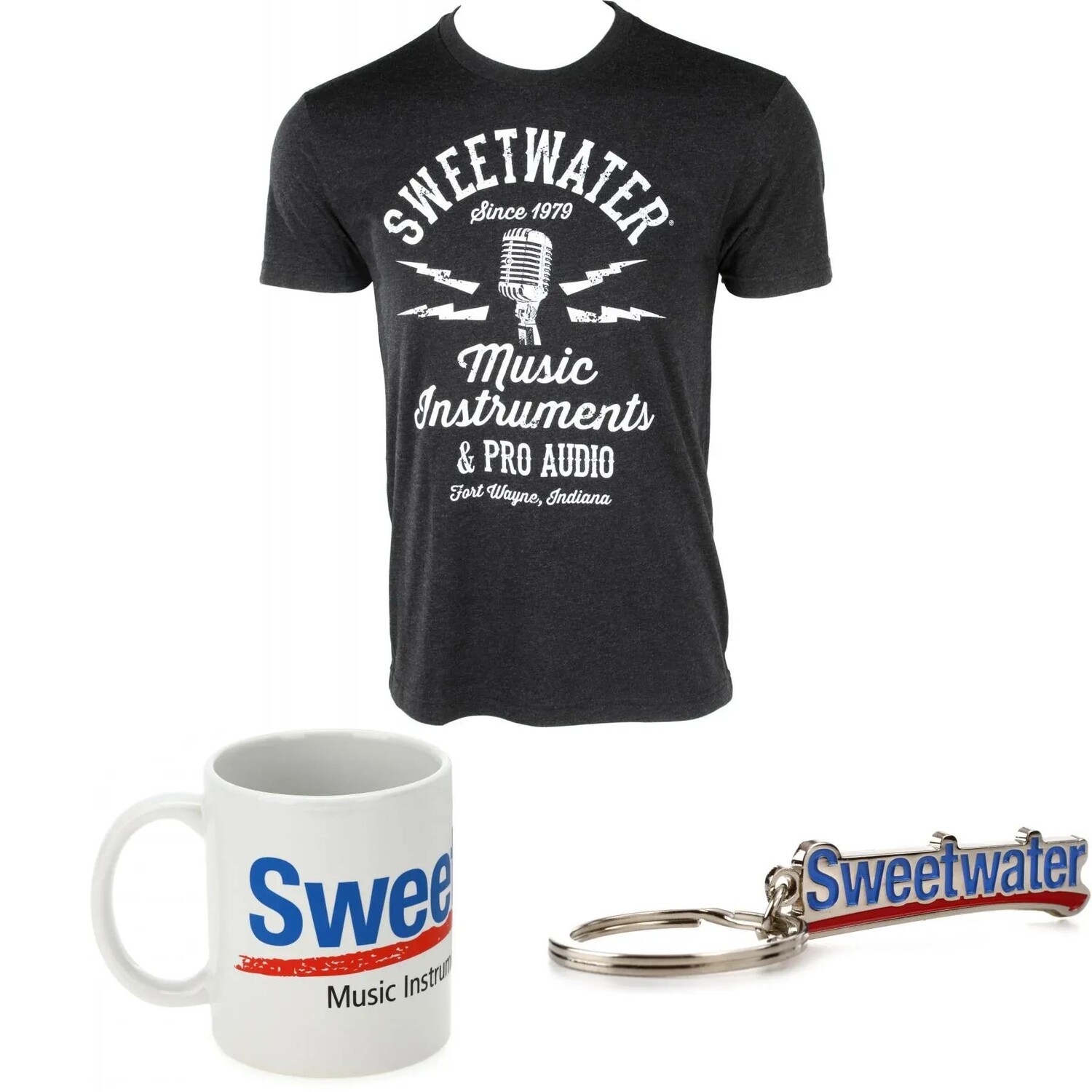 

Подарочный набор футболок с графическим рисунком Sweetwater «Bolt Mic» — маленький