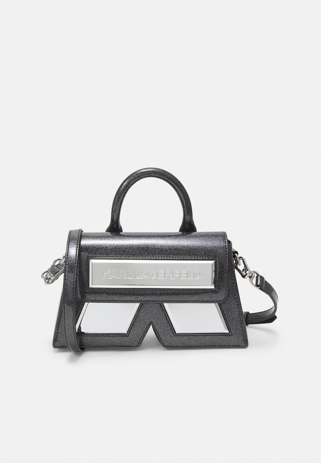 

Сумочка KARL LAGERFELD ICON GLITTER, черный