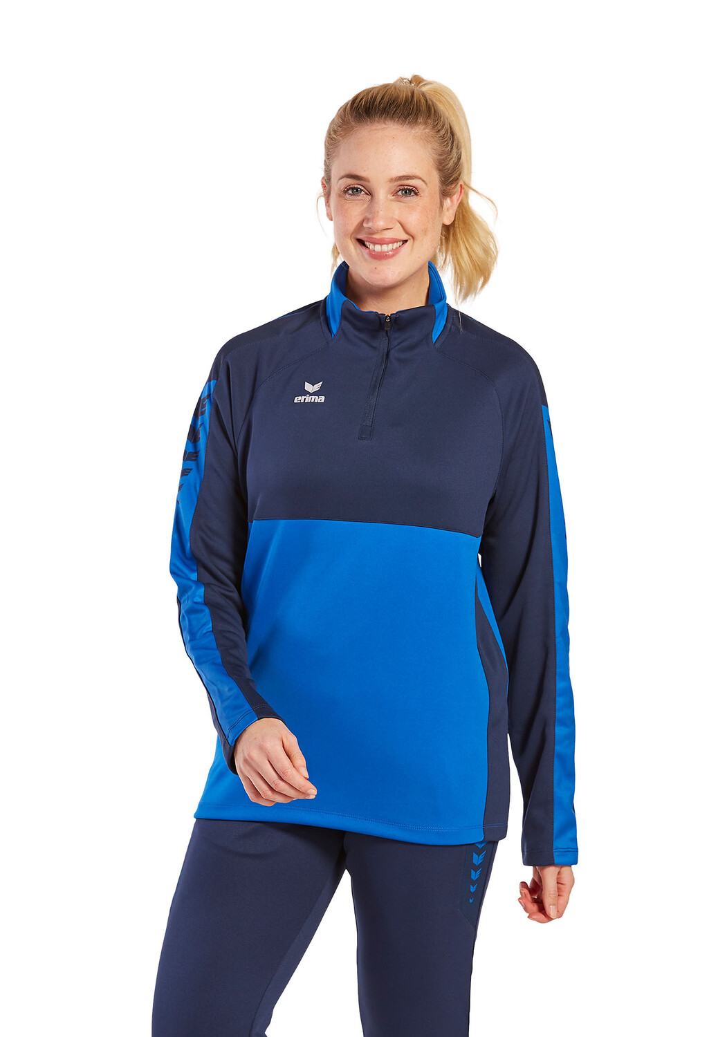 

Спортивная футболка erima Six Wings Trainingstop, цвет new royal/new navy