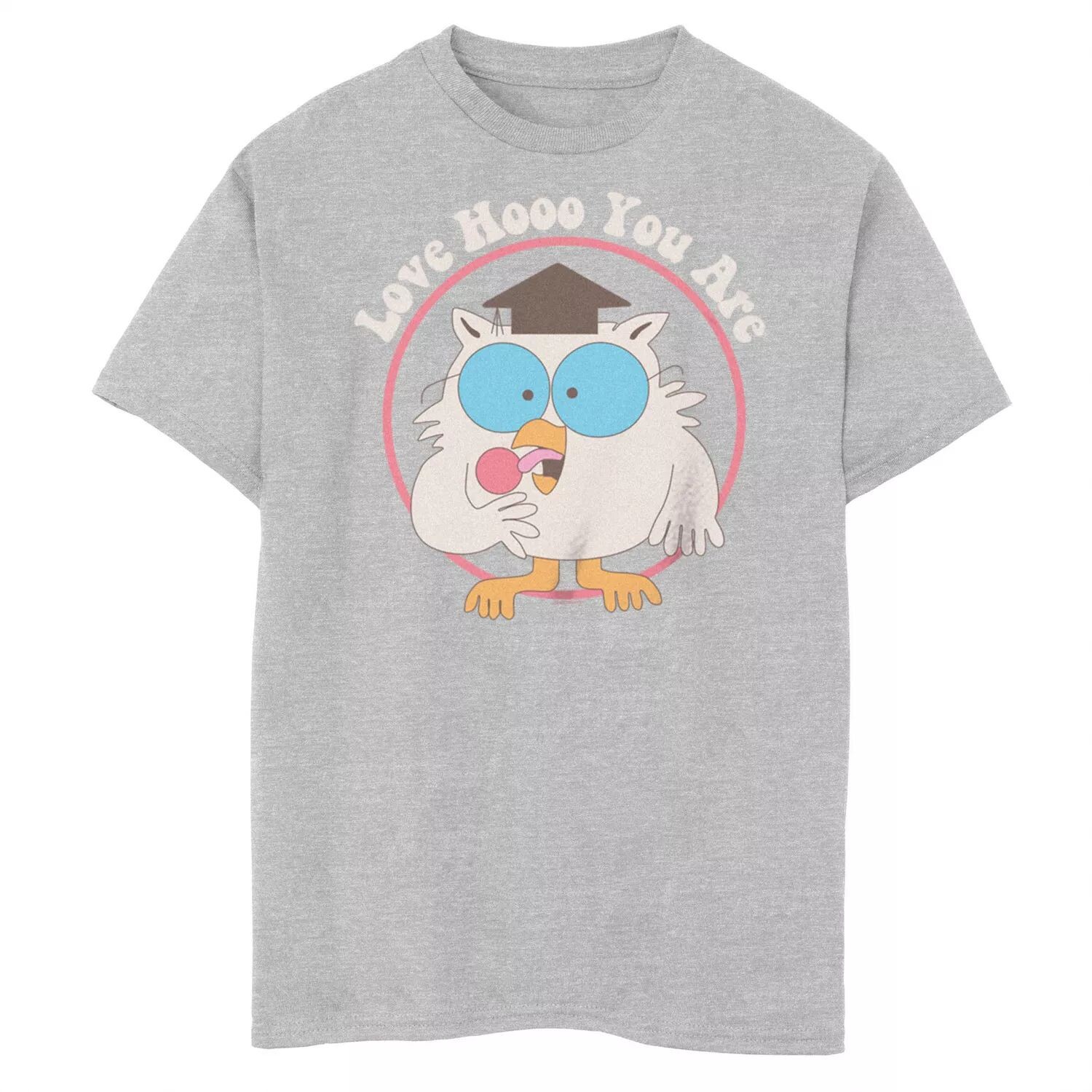 

Футболка Tootsie Pop Roll для мальчиков 8–20 лет с рисунком Mr. Owl Love Hoo You Are Lollipop Circle Licensed Character
