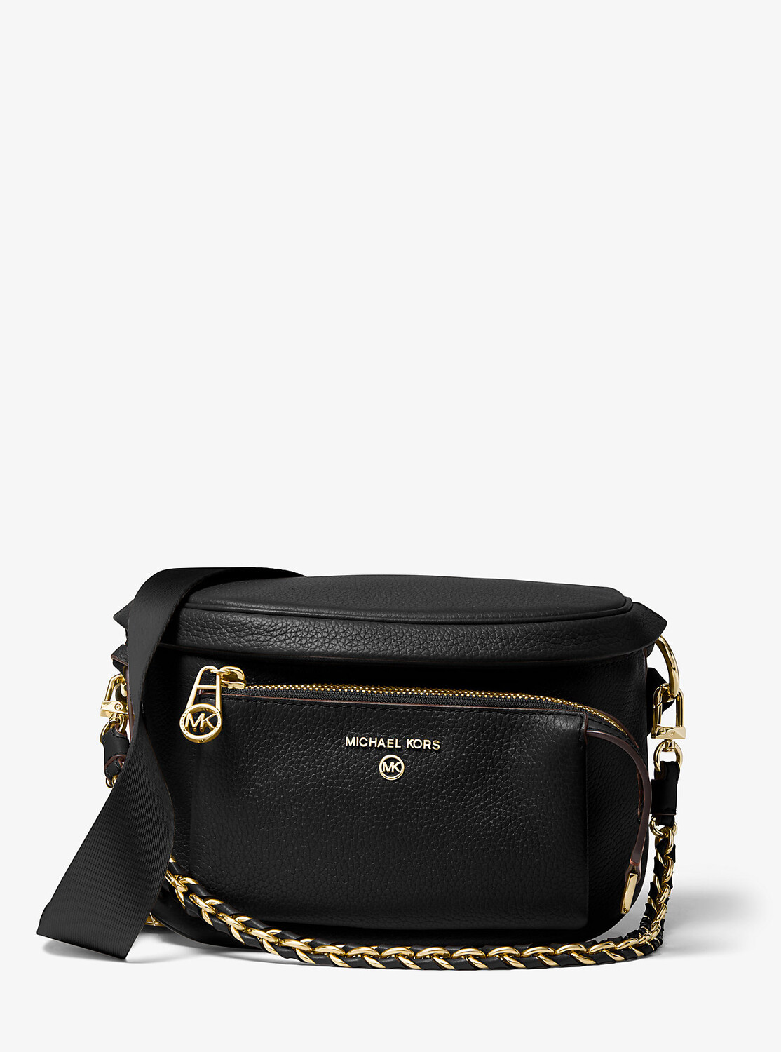 

Сумка-слинг Slater из шагреневой кожи среднего размера Michael Kors, черный