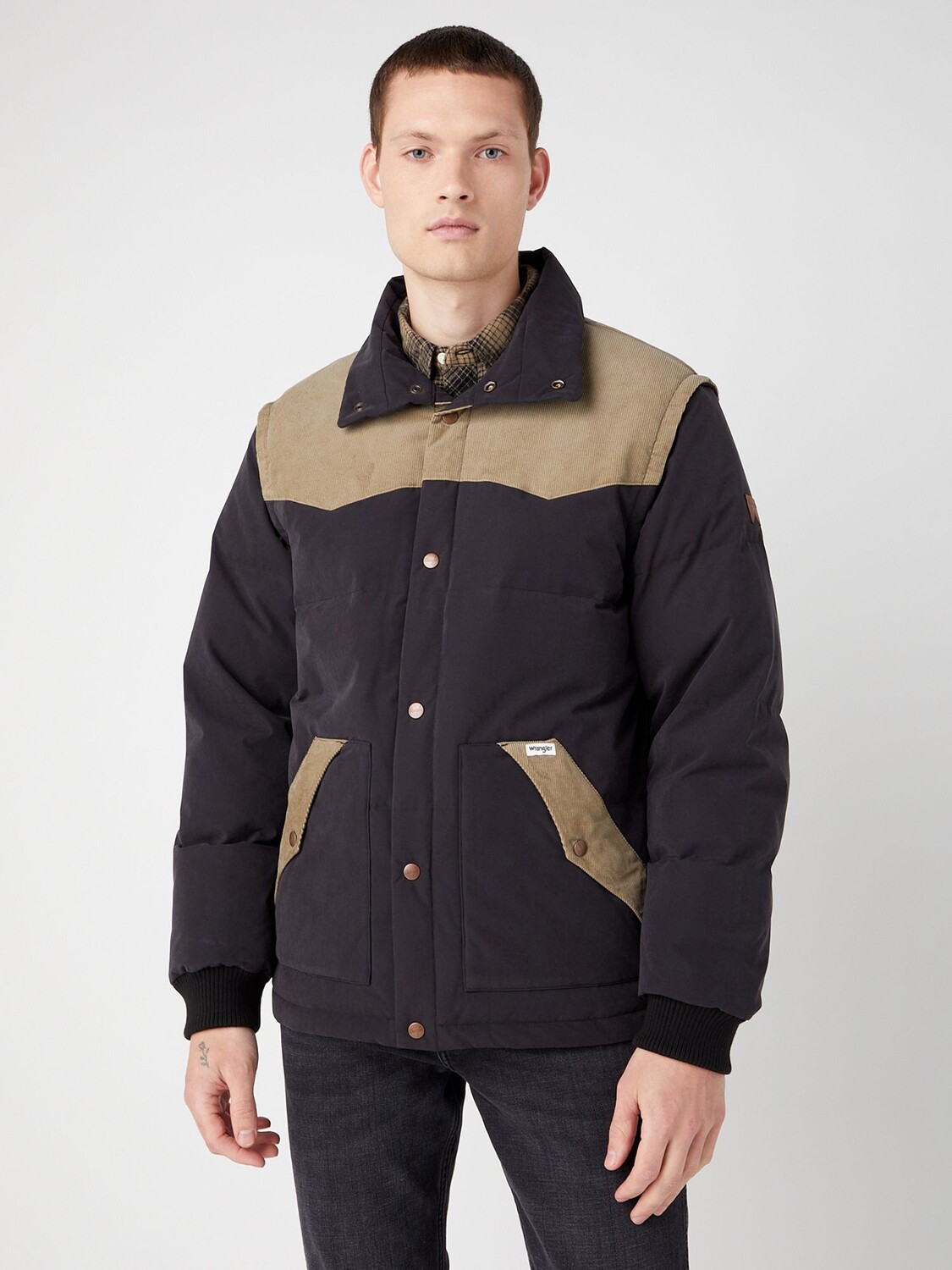 

Куртка свободного кроя Detach Wrangler, черный/мульти