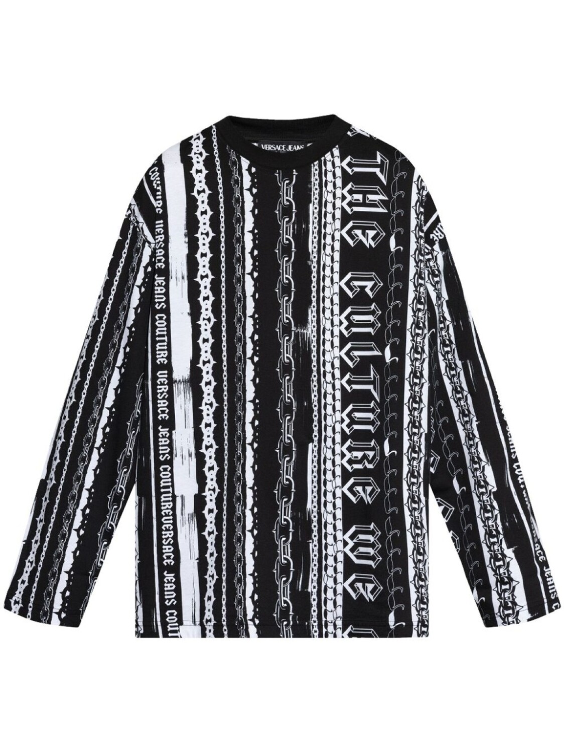

Versace Jeans Couture футболка в полоску, черный
