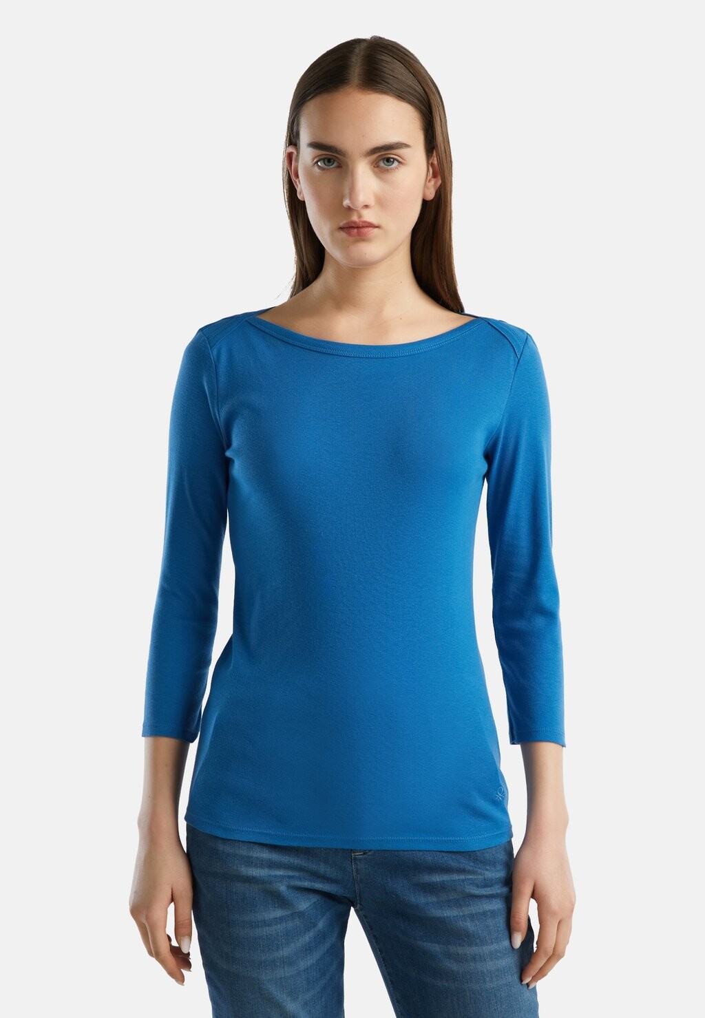 

Футболка с длинным рукавом United Colors of Benetton, синий