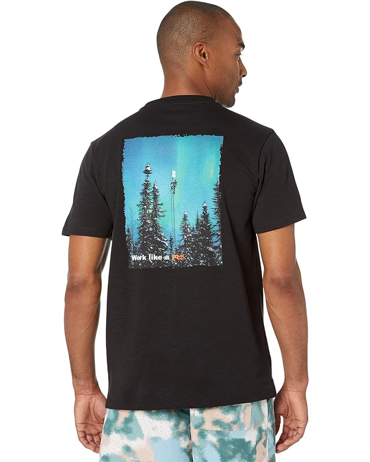 Футболка Timberland PRO Base Plate Heavyweight Northern Lights Graphic Short Sleeve T-Shirt, черный