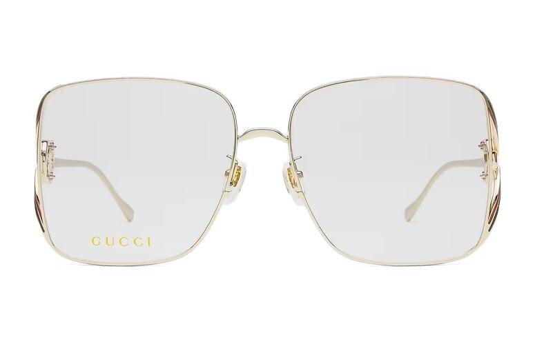 

Очки женские Gucci в металлической оправе, серебряный / золотой