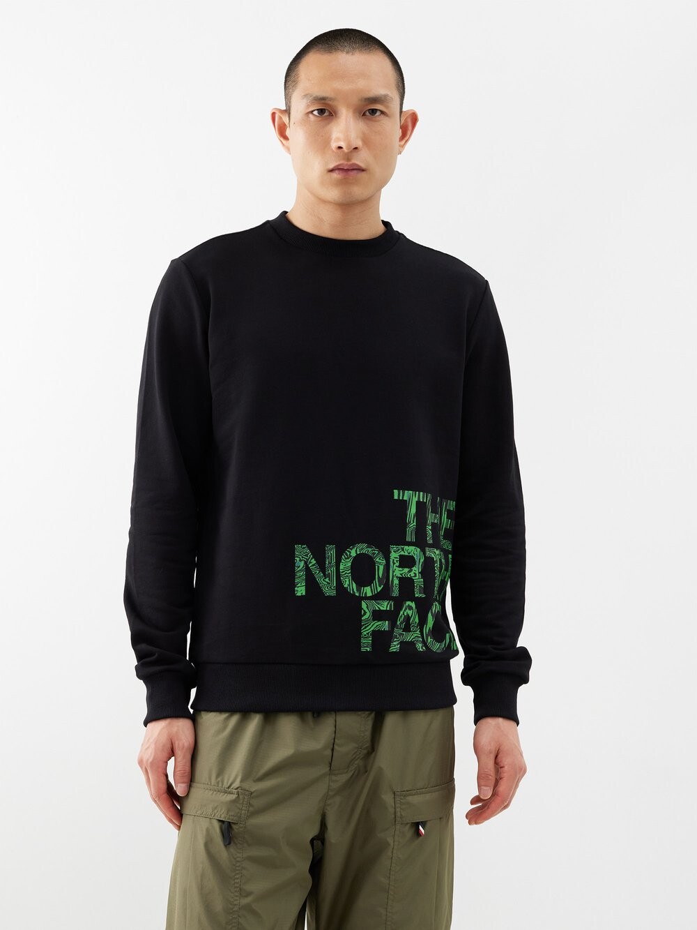 

Толстовка из хлопкового джерси с логотипом The North Face, черный