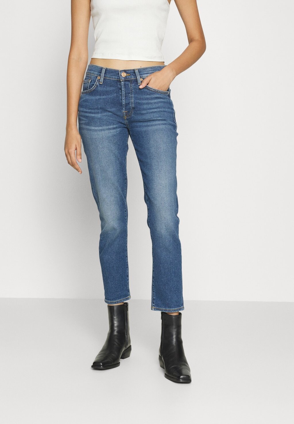 

Джинсы Slim fit 7 for all mankind, темно-синий