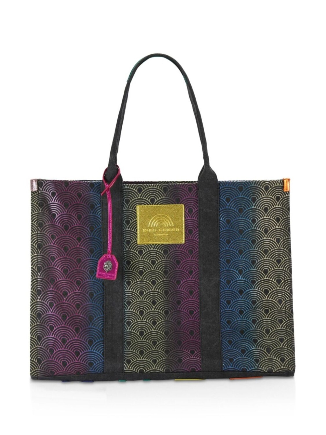 

Kurt Geiger London сумка-тоут XXL Southbank с геометричным принтом, черный