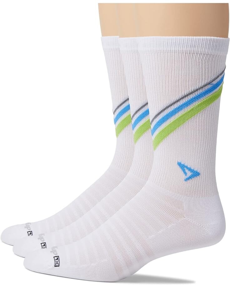 

Носки Drymax Hyper Thin Running Crew 3-Pack, цвет White/Lime/Sky Blue/Dark Gray