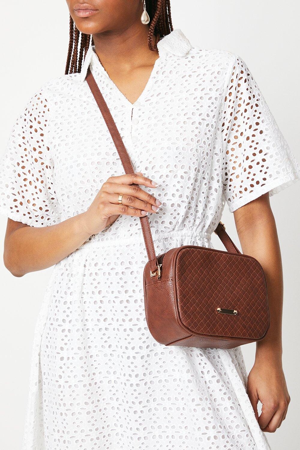 

Тканая сумка через плечо Daisy Dorothy Perkins, коричневый