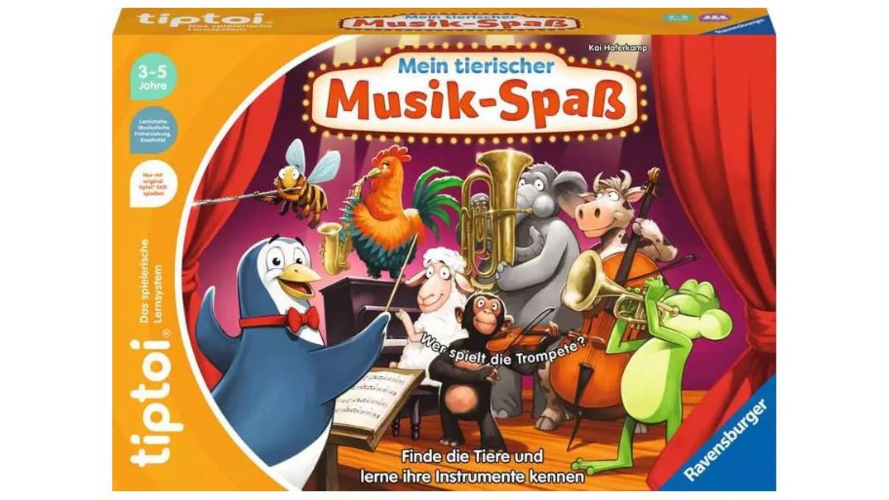 Ravensburger Tiptoi Музыкальная забава Мои животные развивающая Игра для детей от 3 лет и старше