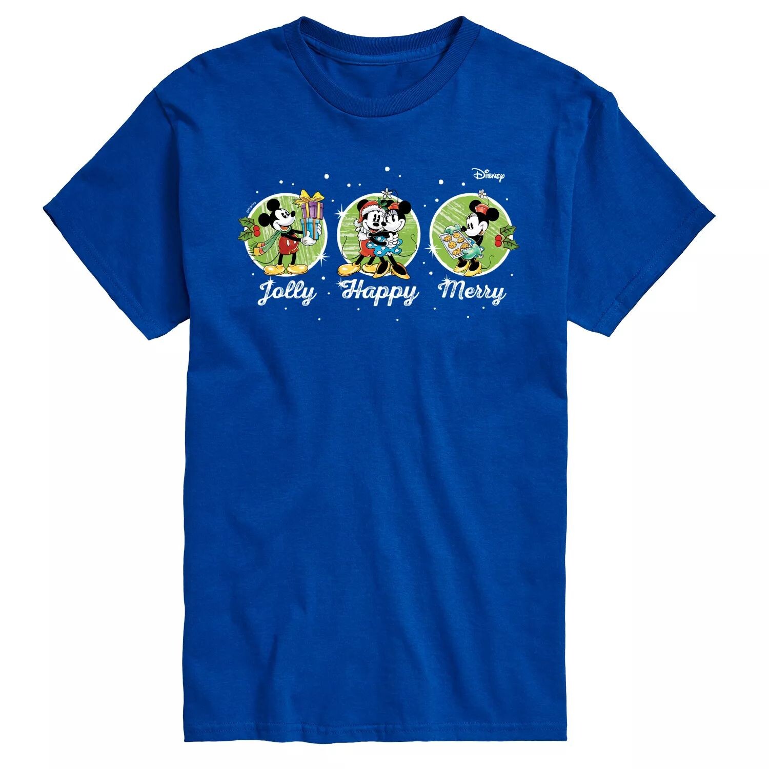 

Футболка's Big & Tall Jolly Happy Merry с рисунком Disney, синий