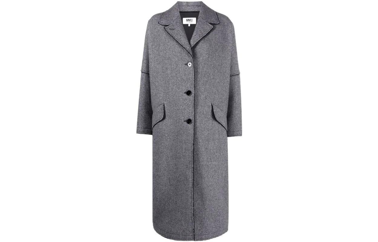 

Пальто женское серое Mm6 Maison Margiela