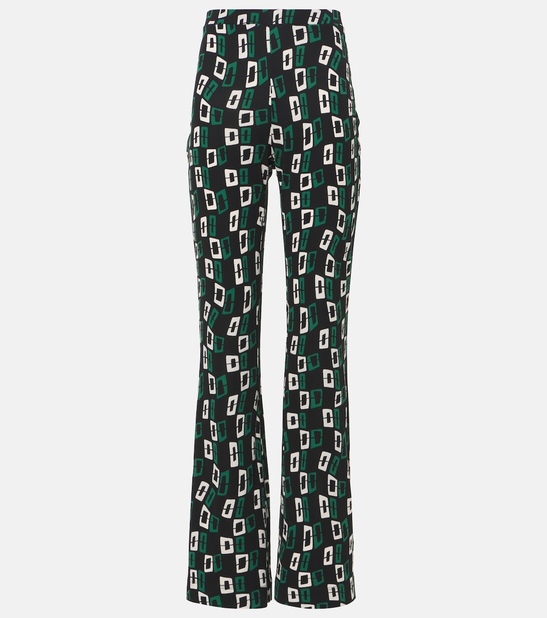 

Расклешенные брюки из джерси с принтом Brooklyn Diane Von Furstenberg, черный
