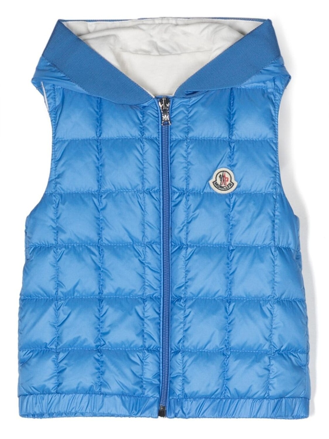 

Moncler Enfant стеганый жилет с логотипом, синий