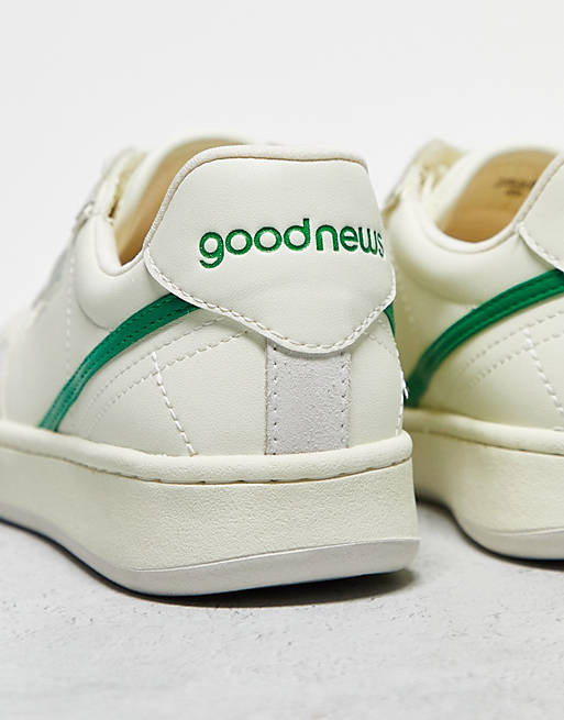 Бело-зеленые кроссовки Goodnews Mack