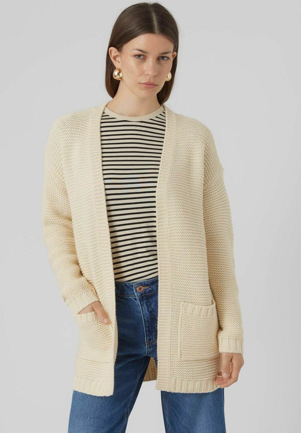 

Кардиган Vero Moda NO NAME LS NOOS, цвет whitecap gray