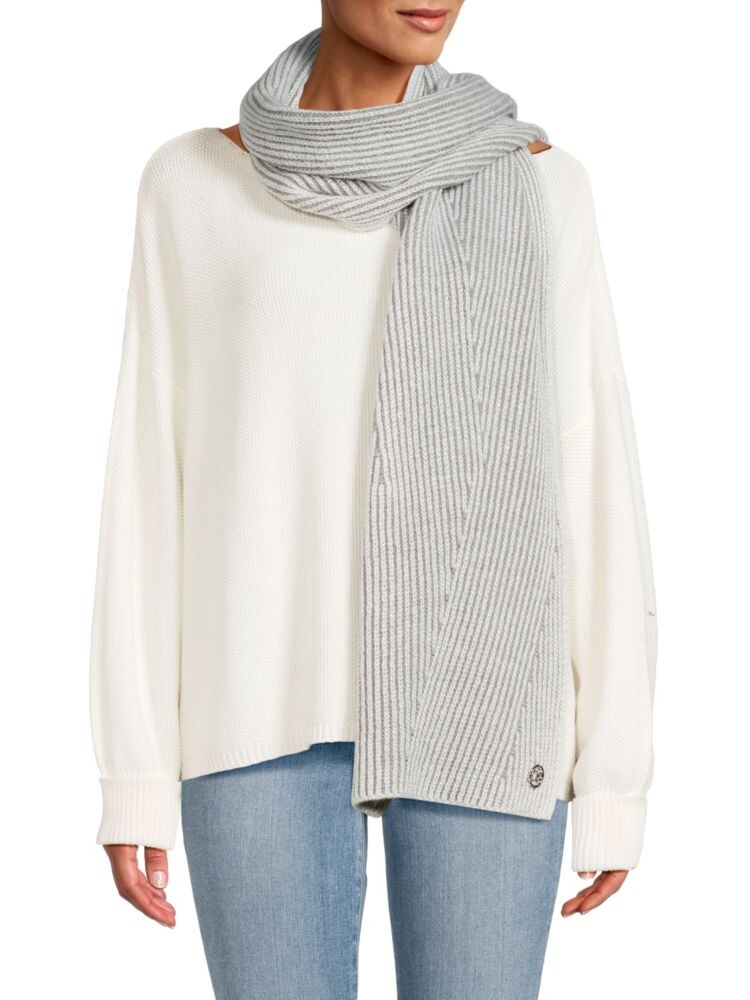 

Шарф в рубчик с эффектом металлик Calvin Klein, цвет Heather Grey