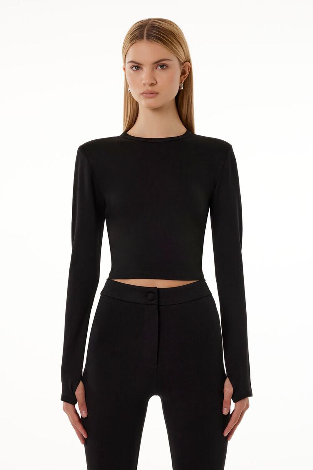 

Приталенный топ Barneys New York Forever 21, черный