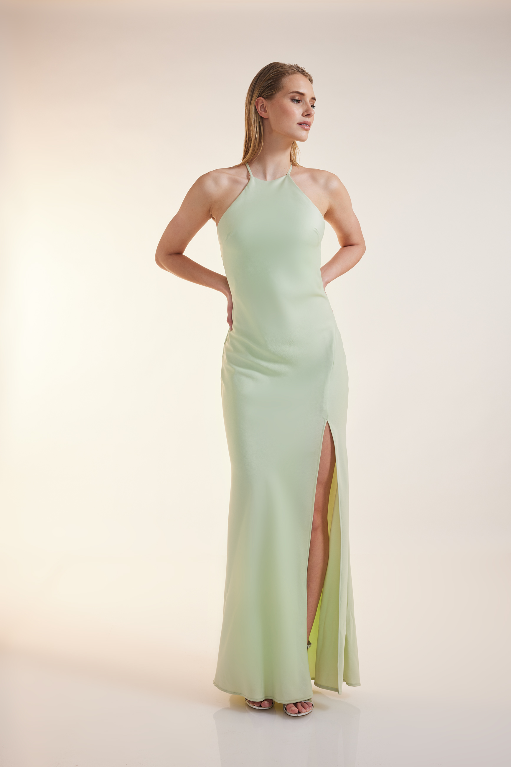 Платье Unique Abend Marble Dream Dress, цвет lime green