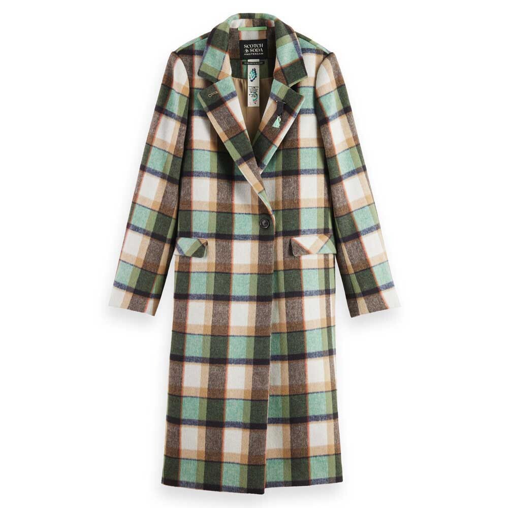 

Пальто Scotch & Soda Check Single Breasted, коричневый
