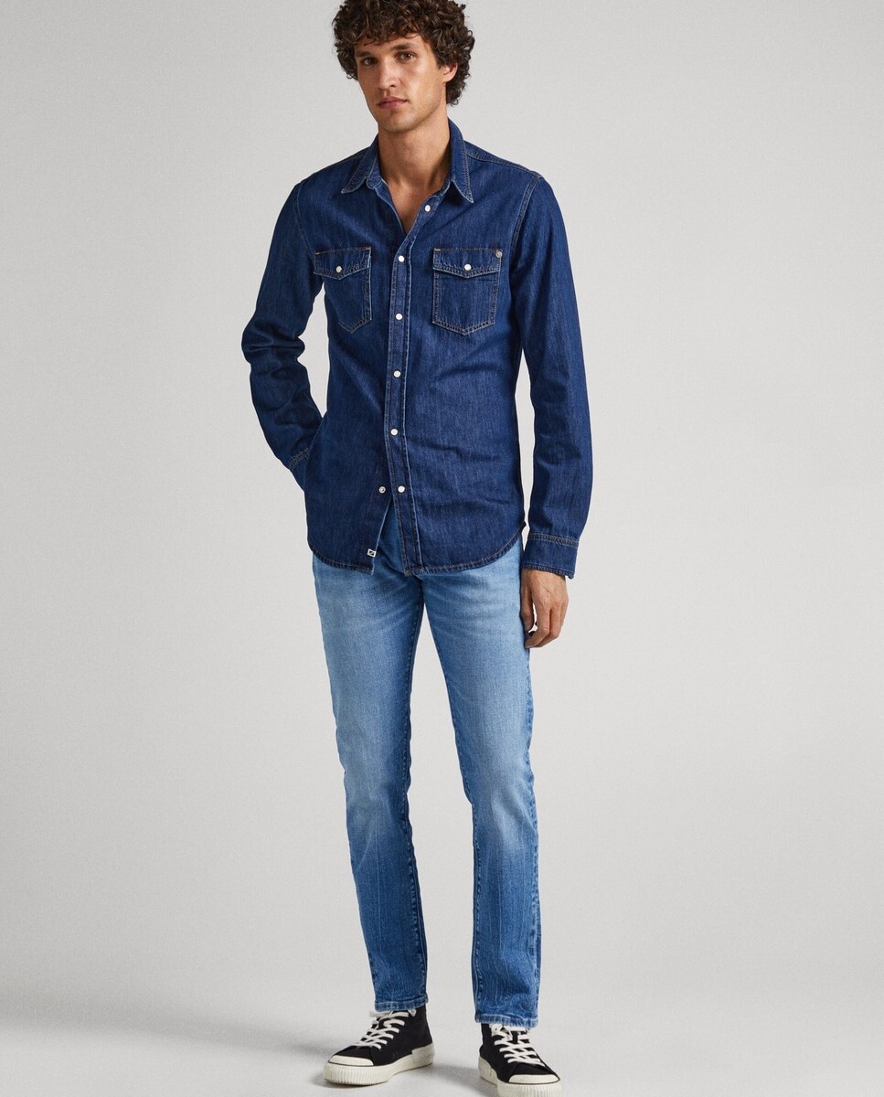 

Мужские джинсы Regular Stanley светло-голубого цвета Pepe Jeans, светло-синий