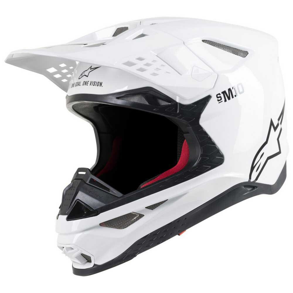 

Шлем для мотокросса Alpinestars S-M10 Solid, белый