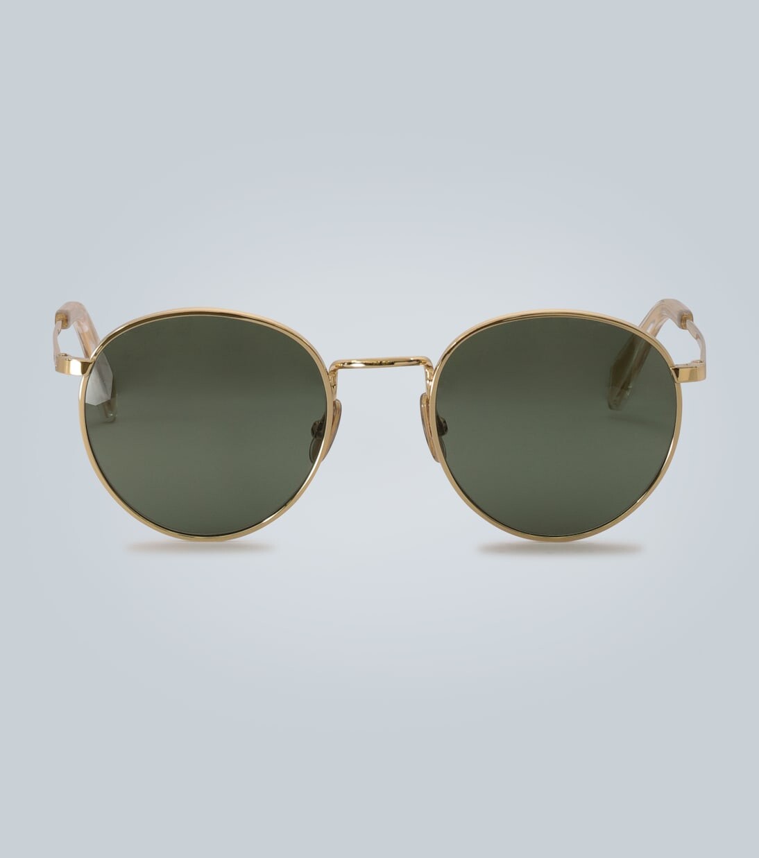 

Солнцезащитные очки в закругленной металлической оправе Celine Eyewear, золото