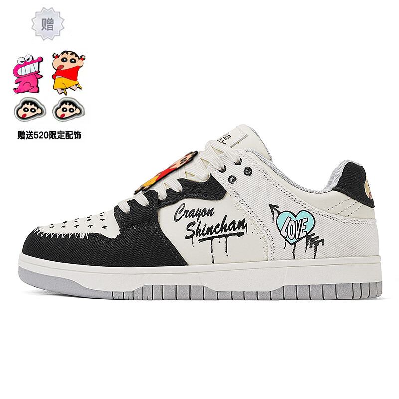

Кроссовки Crayon Shinchan/Crayon Shinchan Skateboarding Shoes Unisex Low-top, белый