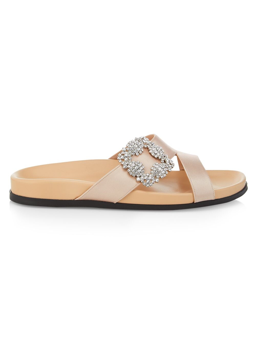 

Атласные шлепанцы Chilanghi Manolo Blahnik, розовый