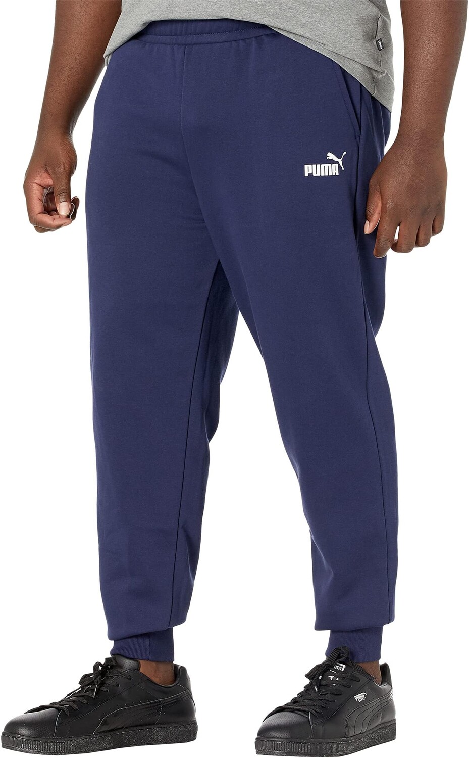 

Спортивные брюки с логотипом Big & Tall Essentials PUMA, цвет Peacoat