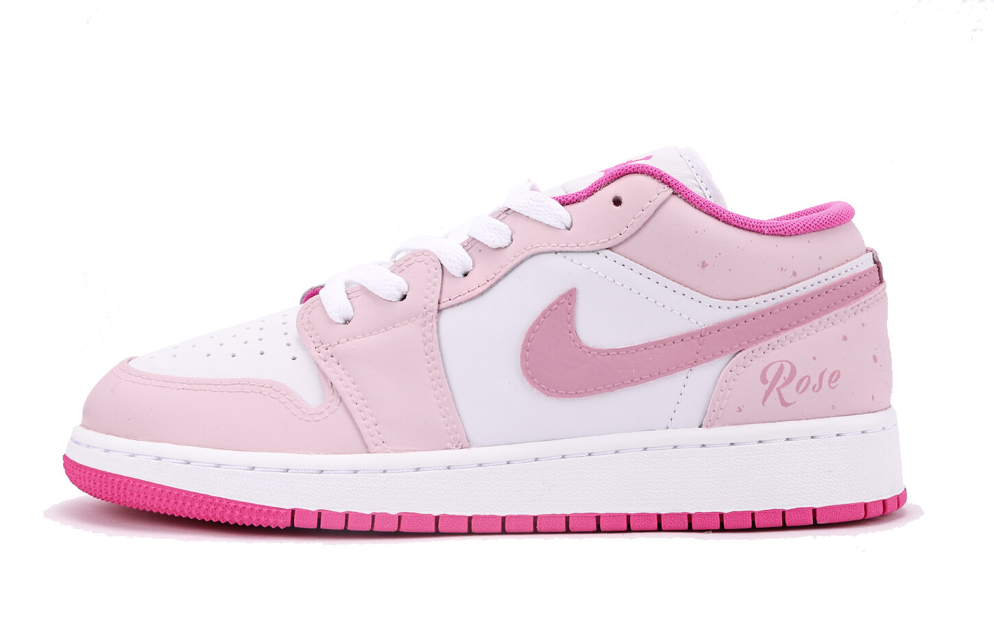 

Кроссовки Air Jordan 1 Vintage Basketball Shoes Women's Low-top Pink, розовый